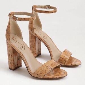 Sam Edelman Tan Cork Heels